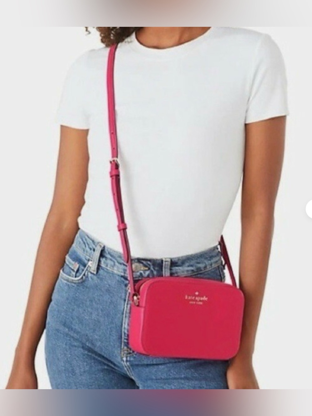 NWOT kate spade Hot Pink Crossbody Camera Bag